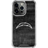 NFL Los Angeles Chargers Black & White iPhone 15 Pro Clear Case